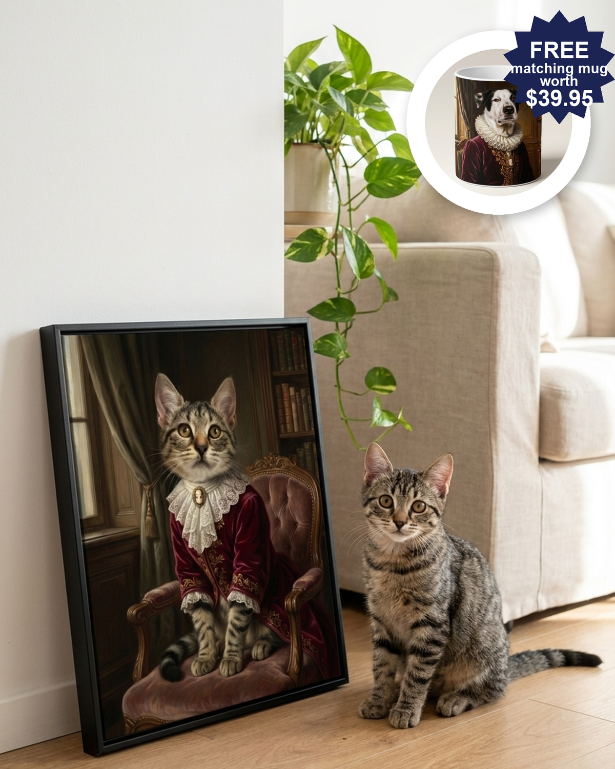 Personalized Pet Portrait – Victorian Noble Painting | The Aristocrat