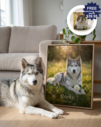 Pet Memorial Portrait – Always In My Heart Keepsake | The Companion