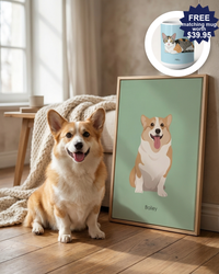 Personalized Pet Portrait – Modern Minimalist Illustration | The Modern