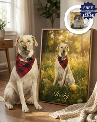 Pet Memorial Portrait – Always In My Heart Keepsake | The Companion