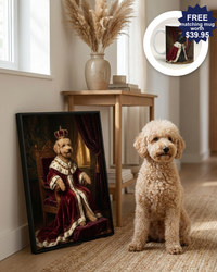 Royal Pet Portrait Painting – Renaissance Style | The Monarch