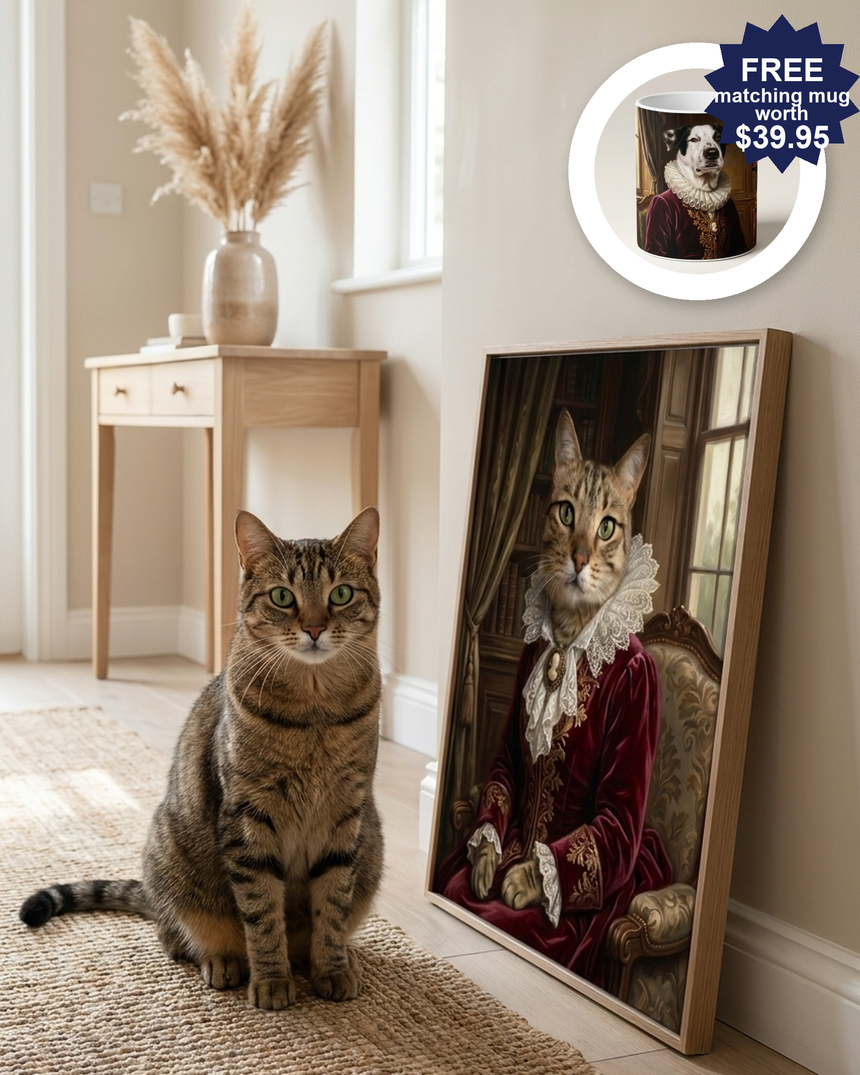 Personalized Pet Portrait – Victorian Noble Painting | The Aristocrat