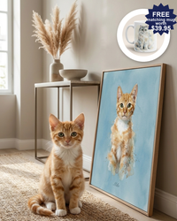 Watercolor Cat & Dog Portrait – Artistic Head Study | The Wash