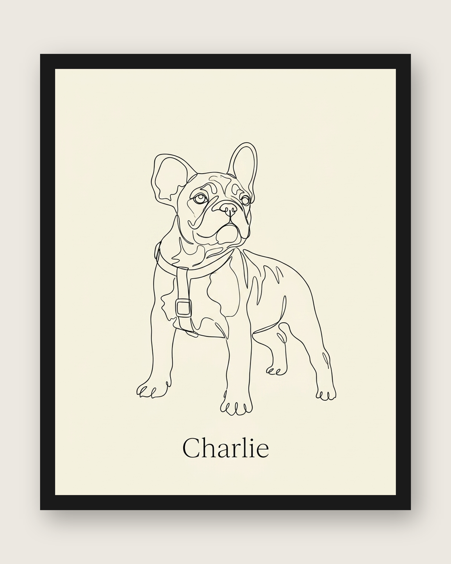 Custom Pet Portrait – Continuous Line Drawing Art | The Line