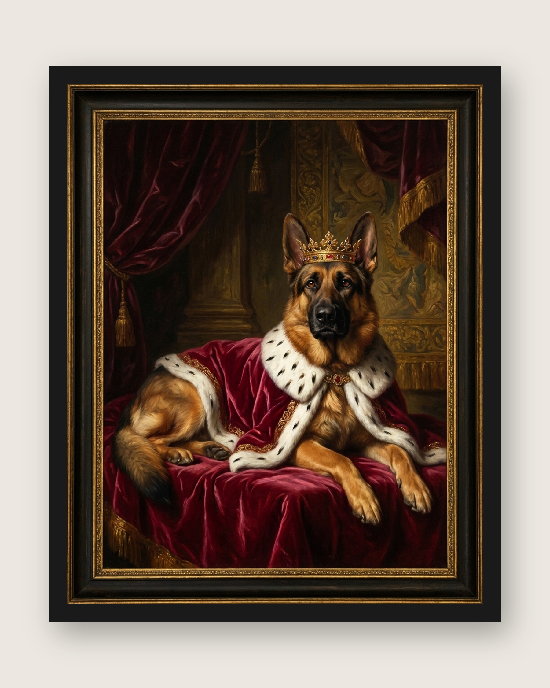 Royal Pet Portrait Painting – Renaissance Style | The Monarch