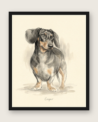 Custom Pet Portrait Sketch – Graphite & Watercolor Art | The Sketch