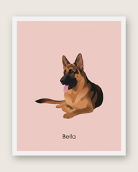 Personalized Pet Portrait – Modern Minimalist Illustration | The Modern
