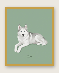 Personalized Pet Portrait – Modern Minimalist Illustration | The Modern