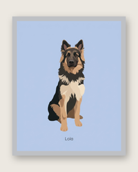 Personalized Pet Portrait – Modern Minimalist Illustration | The Modern