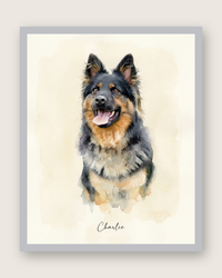 Watercolor Cat & Dog Portrait – Artistic Head Study | The Wash