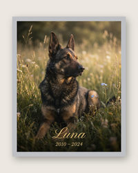 Pet Memorial Portrait – Always In My Heart Keepsake | The Companion