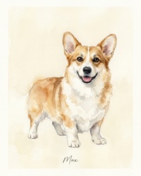 Watercolor Cat & Dog Portrait – Artistic Head Study | The Wash