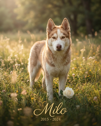 Pet Memorial Portrait – Always In My Heart Keepsake | The Companion
