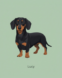 Personalized Pet Portrait – Modern Minimalist Illustration | The Modern