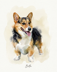Watercolor Cat & Dog Portrait – Artistic Head Study | The Wash