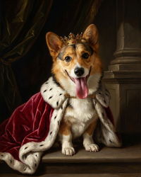 Royal Pet Portrait Painting – Renaissance Style | The Monarch